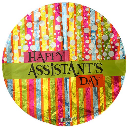 Holographic Happy Assistant's Day 18″ Balloon – instaballoons Wholesale