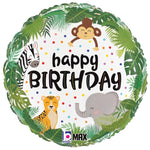 Jungle Birthday 18″ Balloon