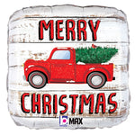 Merry Christmas Truck 18″ Balloon