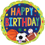 Multi-sports Birthday 18″ Balloon
