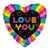 Neon Love 18″ Balloon