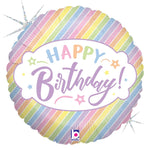 Pastel Birthday 18″ Balloon