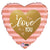 Rose Gold Stripes I Love You 18″ Balloon