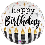Satin Metallic Birthday Candles 18" Foil