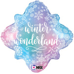 Winter Wonderland Snowflake 18″ Balloon