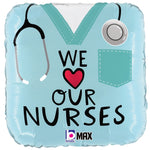 We Love Our Nurses 18″ Balloon