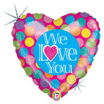 We Love You 18″ Balloon