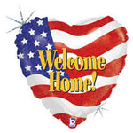 Welcome Home Patriotic Heart 18″ Balloon
