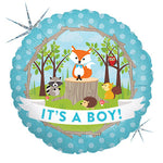 Woodland Baby Boy 18" Foil