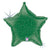 Green Holographic Star 21″ Balloon