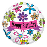 Mighty Blossom Birthday 21″ Balloon