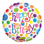Mighty Colorful Birthday 21″ Balloon