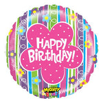 Mighty Floral Birthday 21″ Balloon