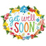 Get Well Floral Wreath 25″ Balloon