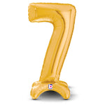 Standups Number 7 - Gold (air-fill Only) 25″ Balloon