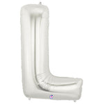 Letter L - Silver Megaloon 40" Foil