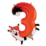 Number 3 - Fox Zooloon 40″ Balloon