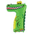 Number 7 - Crocodile Zooloon 40″ Balloon
