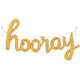 Hooray Script - Gold 44″ Balloon