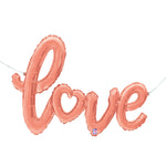 Love Script - Rose Gold 47″ Balloon