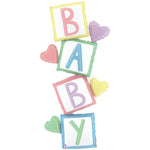 Special Delivery Baby Blocks 63″ Balloon