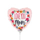 Satin Love You Mom Blossoms Mini Shape (air-fill Only) 9″ Balloon