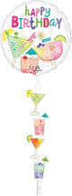 Birthday Cocktail Airwalker 69″ Balloon
