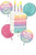 Birthday Pearlized Bouquet Foil Balloon by Anagram from Instaballoons