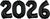 Black 2026 Number Bunch 34″ Foil Balloon by Anagram from Instaballoons