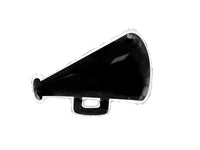Black Cheer Megaphone 27″ Foil Balloon by Burst Party Co from Instaballoons