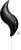 Black Curve (requires heat-sealing) 19″ Foil Balloons by Anagram from Instaballoons