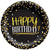 Black & Gold Birthday Paper Plates 7″ by Amscan from Instaballoons