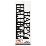 Black Happy Halloween Sign by Unique from Instaballoons