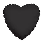 Black Heart (requires heat-sealing) 4″ Foil Balloons by Convergram from Instaballoons