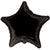 Black Star (requires heat-sealing) 4″ Foil Balloons by Convergram                   from Instaballoons