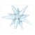 Blue Gingham Starburst 40″ Foil Balloon by Burst Party Co from Instaballoons