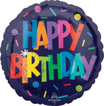 Bold Happy Birthday 17″ Foil Balloon by Anagram from Instaballoons