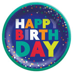 Bold Happy Birthday Paper Plates 7″ by Amscan from Instaballoons