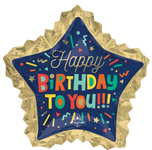 Bright Birthday Blocks 34″ Foil Balloon by Anagram from Instaballoons