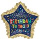 Bright Birthday Blocks 34″ Balloon
