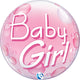Bubble Baby Girl Pink 22″ Balloon