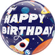 Bubble Birthday Outer Space 22″ Balloon