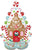 Christmas Gingerbread House AirLoonz 51″ Foil Balloon by Anagram from Instaballoons