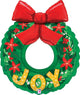 Christmas Joy Wreath 36″ Balloon