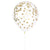 Clear with Gold Foil Confetti 12″ Latex Balloons by Unique from Instaballoons