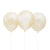 Clear with Gold Tinsel 12″ Latex Balloons by Unique from Instaballoons