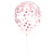 Clear with Light Pink Confetti 12″ Latex Balloons by Unique from Instaballoons
