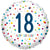 Confetti Birthday 18th 17″ Foil Balloon by Anagram from Instaballoons