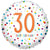 Confetti Birthday 30th 17″ Foil Balloon by Anagram from Instaballoons