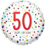 Confetti Birthday 50th 17″ Foil Balloon by Anagram from Instaballoons